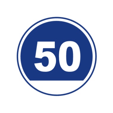 最低限速:表示机动车驶入前方道路之最低时速限制。此标志设在高速公路或其他道路限速路段的起点。