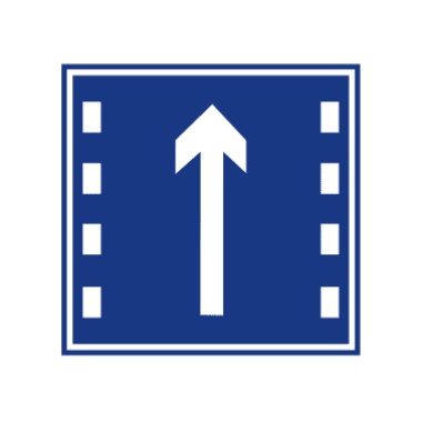 直行车道:表示车道的行驶方向。此标志设在导向车道以前适当位置。