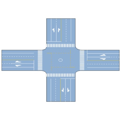 非机动车禁驶区标线: