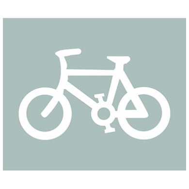 非机动车车道标记: